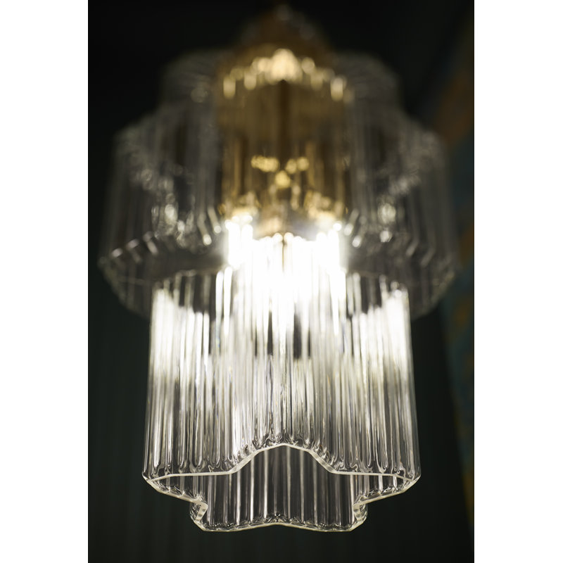 Occasion 3 Light Pendant, Brushed Moderne Brass