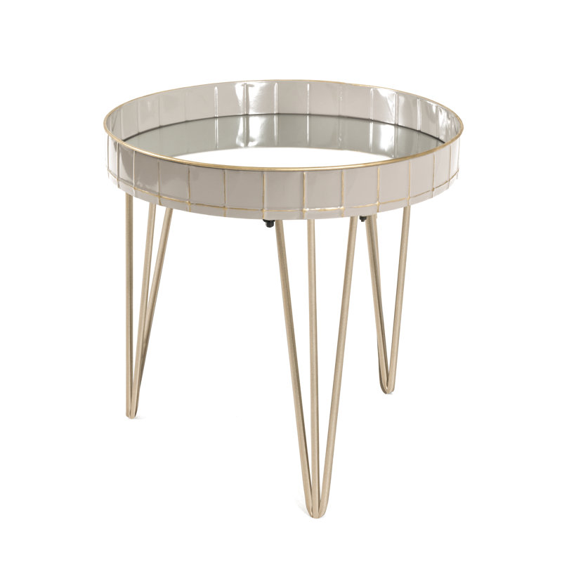 Cedillo Glass Top End Table