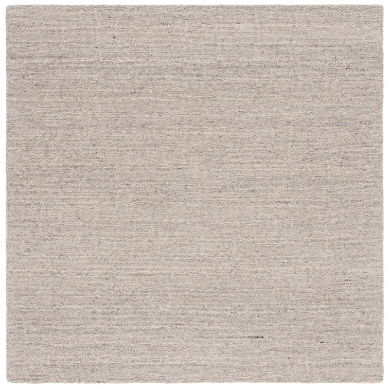 Bryse Hand Tufted Wool Pile Solid Color Rug, Square 6'