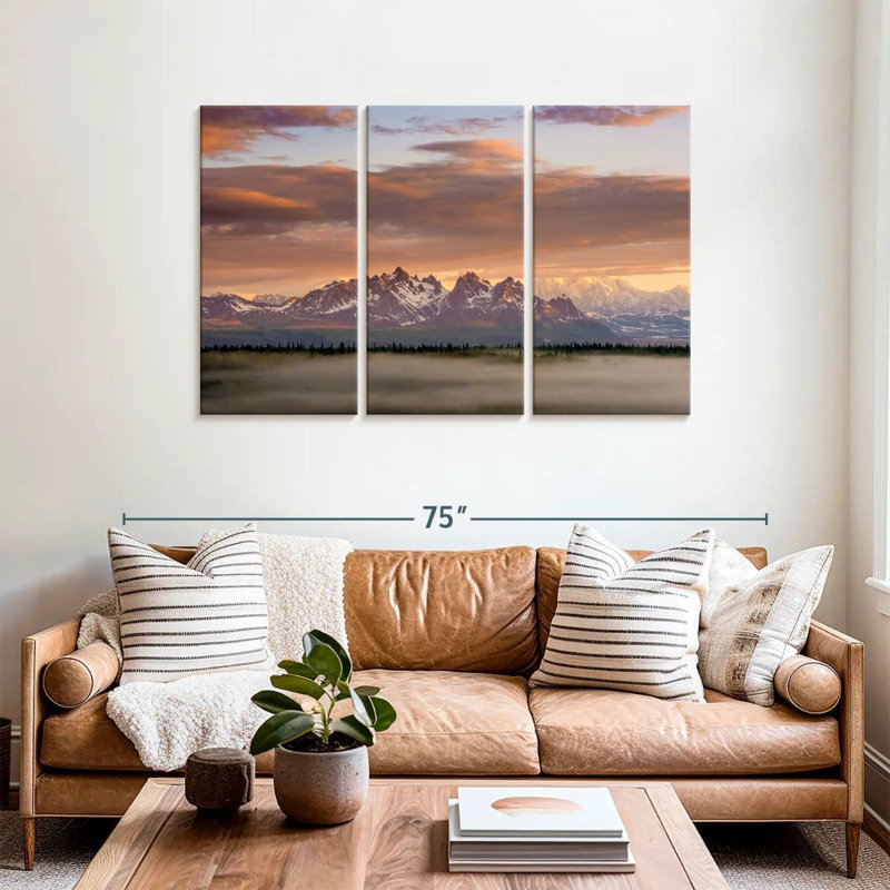 Alvord Misty Denali Mountains, 36" H x 57" W
