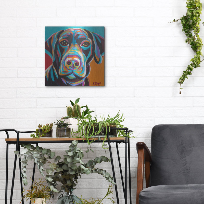 «Dog Friend II» par Carolee Vitaletti, H 12 po x l 12 po
