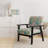 Multicolor Quilting Patchwork - Upholstered Patterned Accent Arm Chair