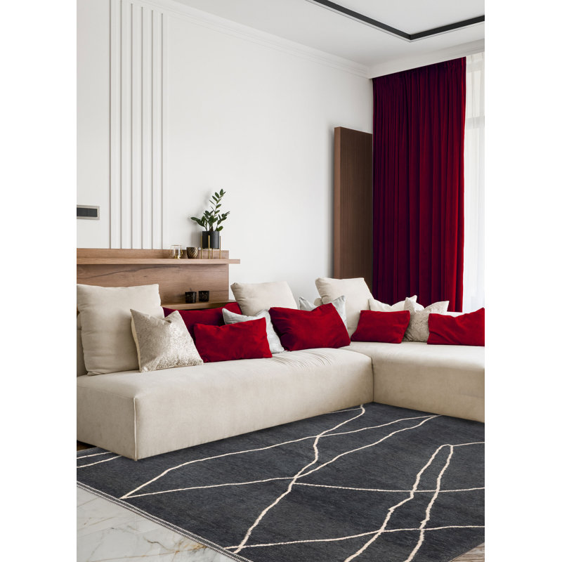 Tapis vert 9 pi 5 po x 11 pi 8 po Marrakech