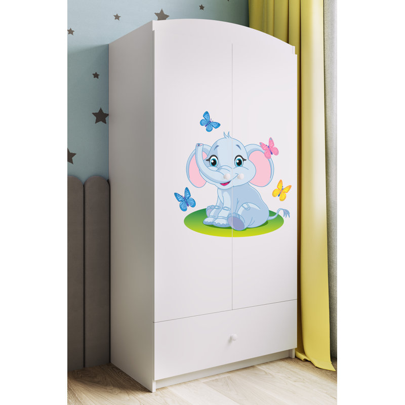 Cicero 2 Door Wardrobe, White