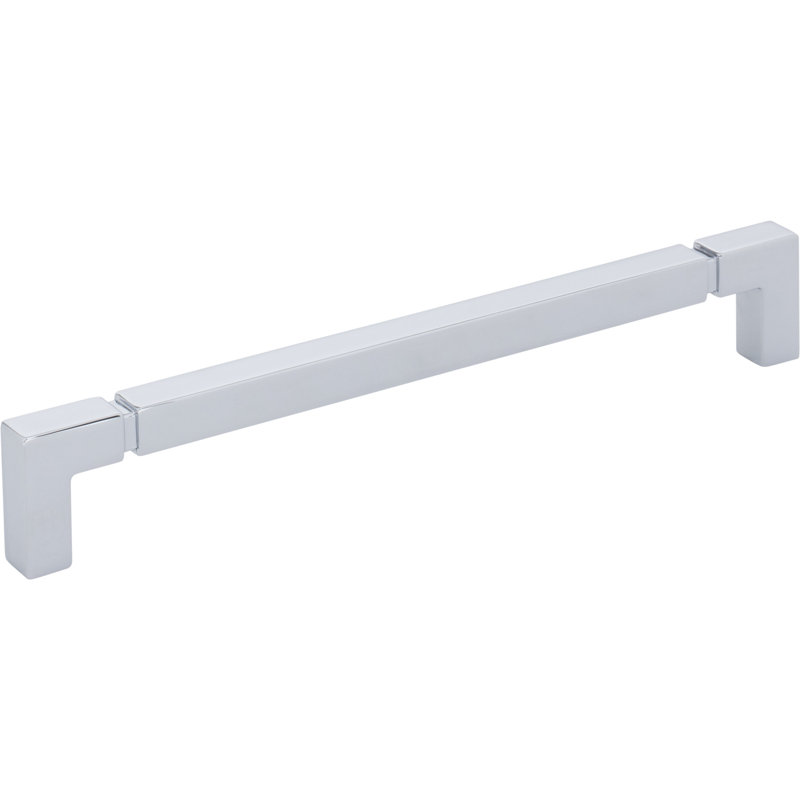 Langston Bar Pull, Polished Chrome, 7 9/16" Center To Center