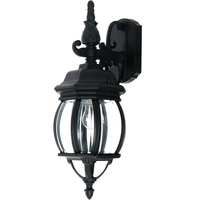 Lanterne murale d'extérieur 1 lumière Aquilar, Noir