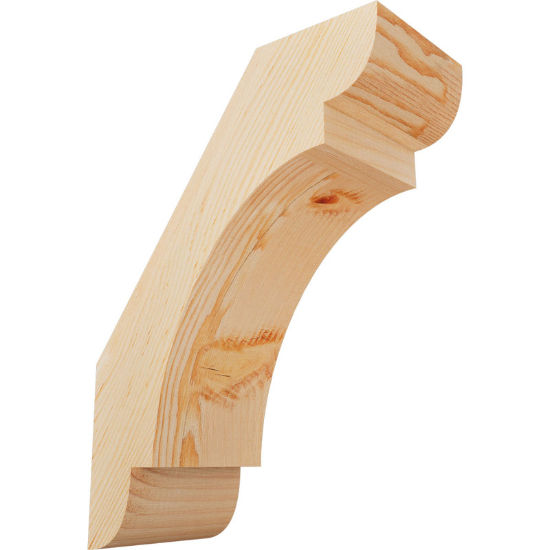 Attelle de genou olympique, Sapin de Douglas, H 16 po x l 5,5 po x P 12 po, Attelle lisse