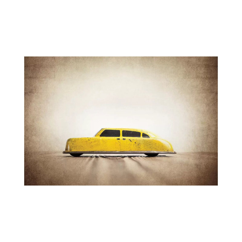 Argo Yellow Taxi - Print on Canvas, Wrapped Canvas, 101.6 cm H x 66.04 cm W x 1.91 cm D
