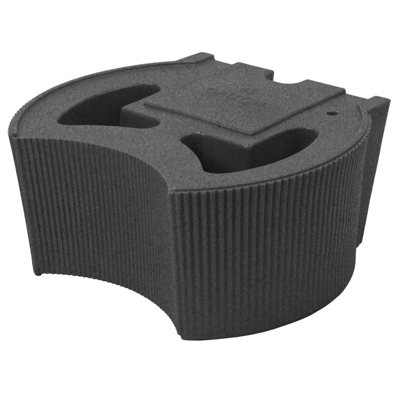 Support 50 gallons Rain Wizard Urn, Granite noir