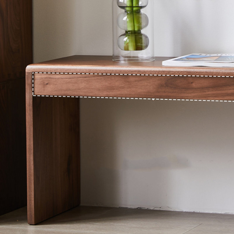 Banc en bois massif Taciser, H 16,53 po x l 55,11 po x P 12,59 po