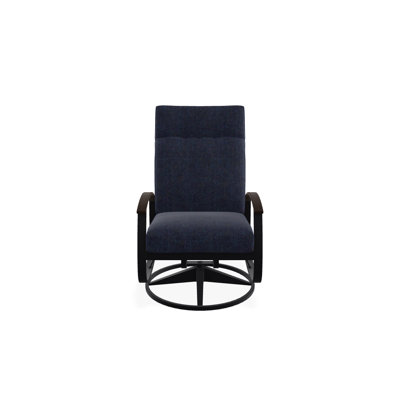 Chaise de patio pivotante avec coussins Askar