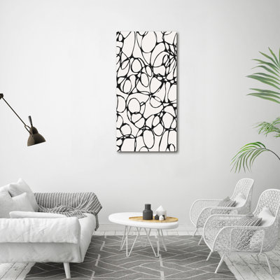 Chaotic Circles - Wrapped Canvas Print