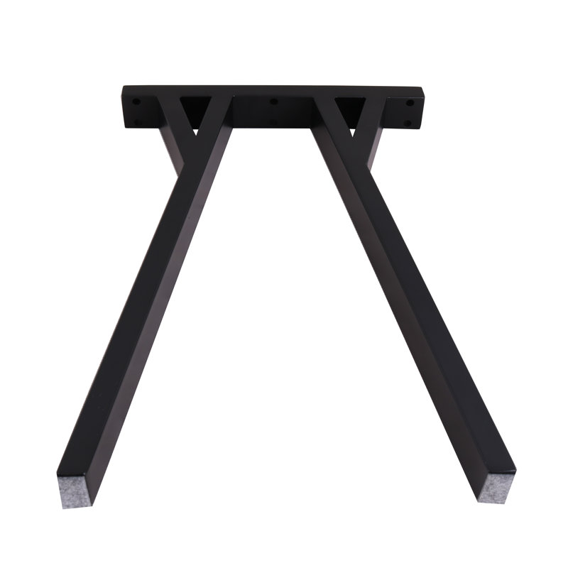 Pied de table en acier Ingamar, pieds de banc 18 po, pieds de table basse, ensemble de 2