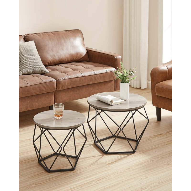 Apison Enclosed Coffee Table, Greige/Black