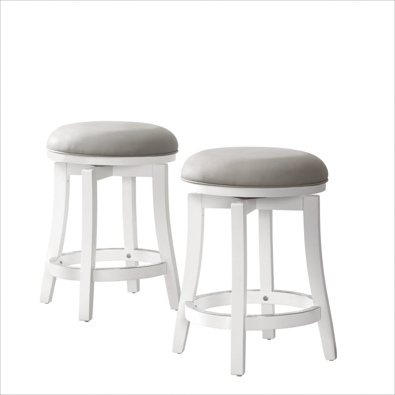 Tabouret pivotant rond à hauteur de comptoir Ellie, 2, Tabouret de comptoir (siège d'une hauteur de 25 p