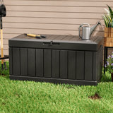 Furmax 45.66'' W 90 Gallons Water Resistant Lockable Deck Box
