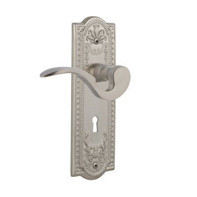 Nostalgic Warehouse Meadows Plate Single Dummy with Decorative Keyhole and Manor Lever