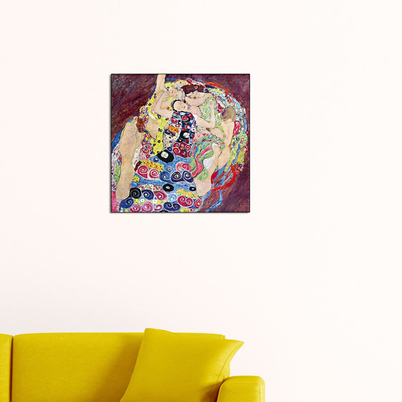 Gustav Klimt - Wrapped Canvas Painting, 50cm H x 50cm W x 1.8cm D