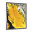 Jaune jaune, noir et blanc liquide Art VI - peinture sur toile-67442527-67442531