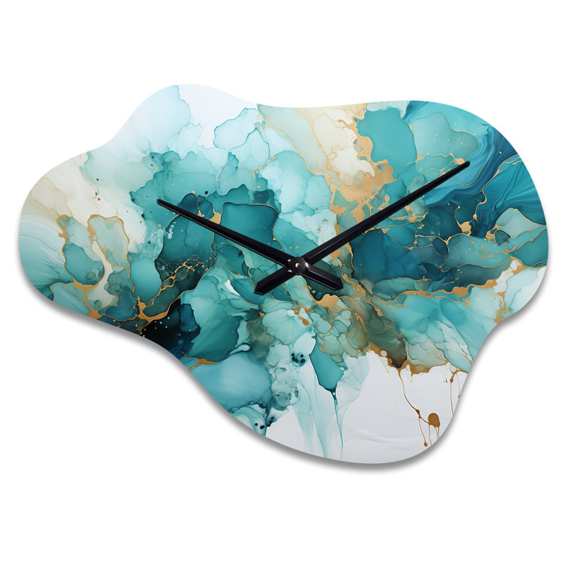 Horloge murale abstraite moderne Seegmiller, Petit