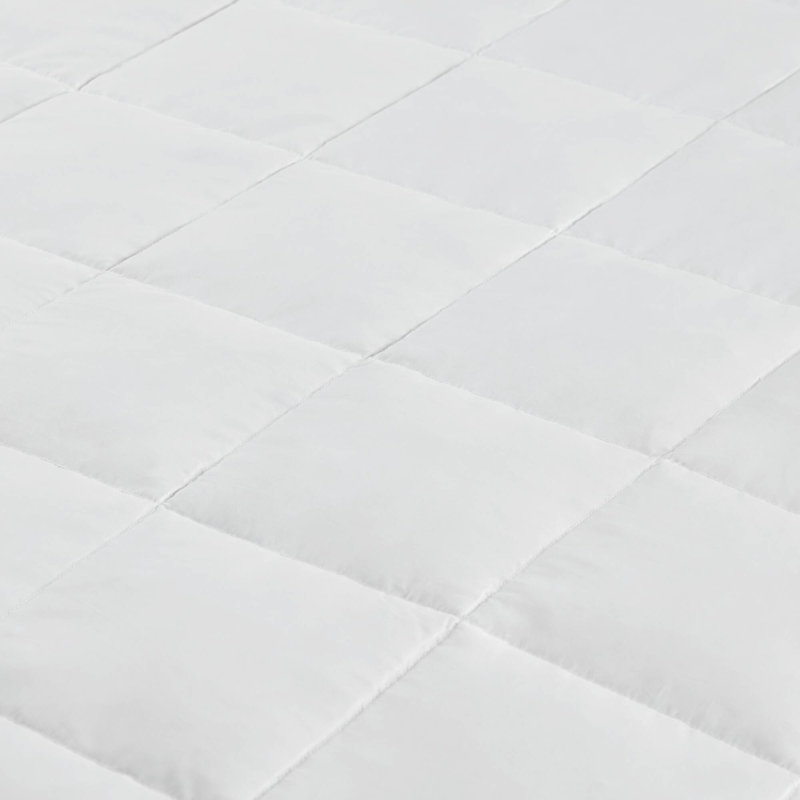 Twin White Knitted Reversible Cooling Blanket