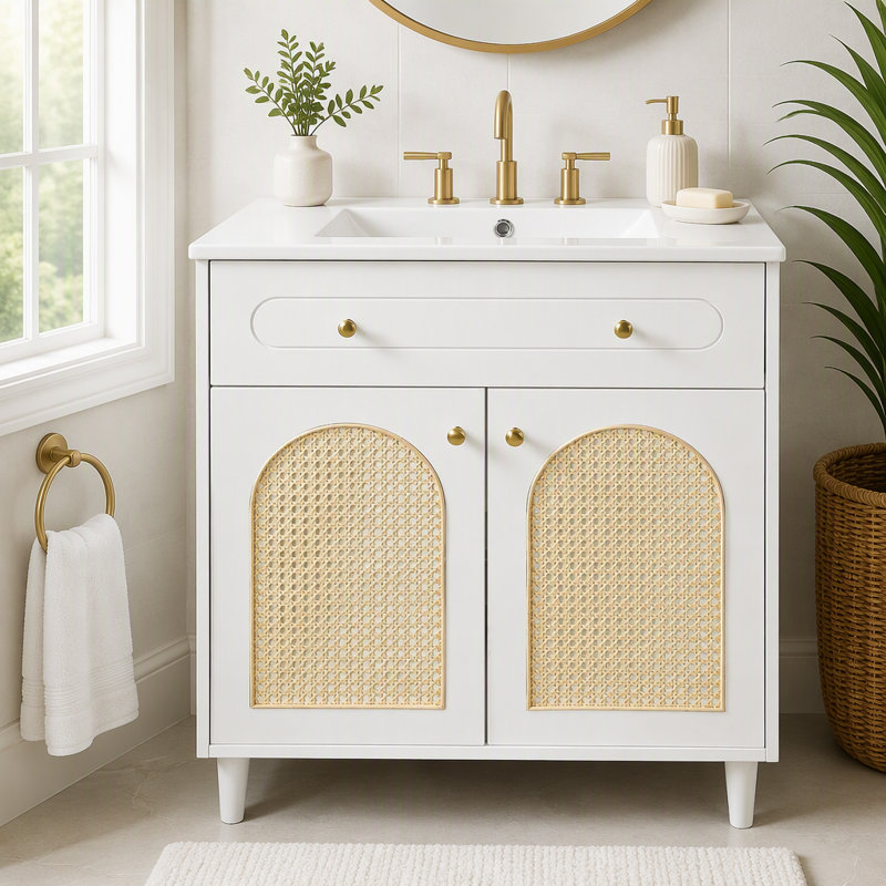 Meuble-lavabo 30 po avec lavabo en céramique