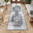 Oriental Machine Washable Rug with Rubber Backing for Living Room Vintage Non-Slip Dining Room Rug Easy-Cleaning Floor Carpet for Bedroom-595098194