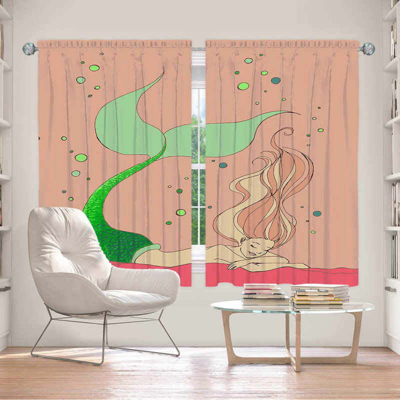 Room Darkening Curtain Pair, 56" W x 78" L, Dusty Rose