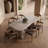 Slone - Modern Beige Concrete Dining Table