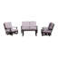 Chaise de patio avec coussins Katlyn