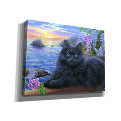 «Elvira's Seaside Evening» par Bridget Voth, art mural sur toile