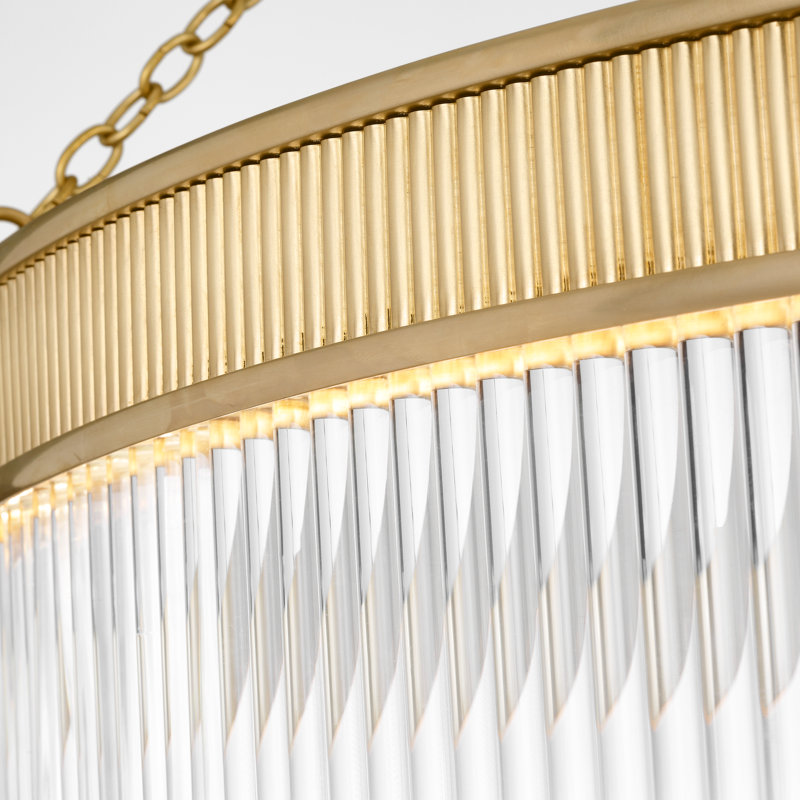Menil 4 - Light LED Chandelier, Soft Brass