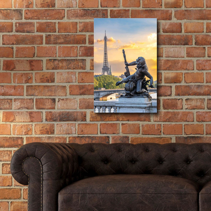 «Paris - Golden Sunset» par Epic Portfolio, H 24 po x l 16 po