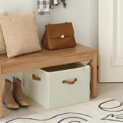 Boîtes de rangement pour chaussures pliables avec couvercle transparent et séparateurs réglables