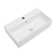 Kichae 21"x12'' White Ceramic Rectangular Wall Mount Bathroom Sink with Overflow