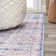 Regis Bohemian Medallion Machine-Washable Blue Rug