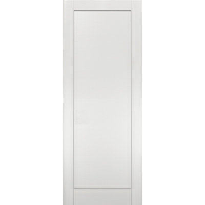 Quadro Paneled Wood Standard White Door Slab