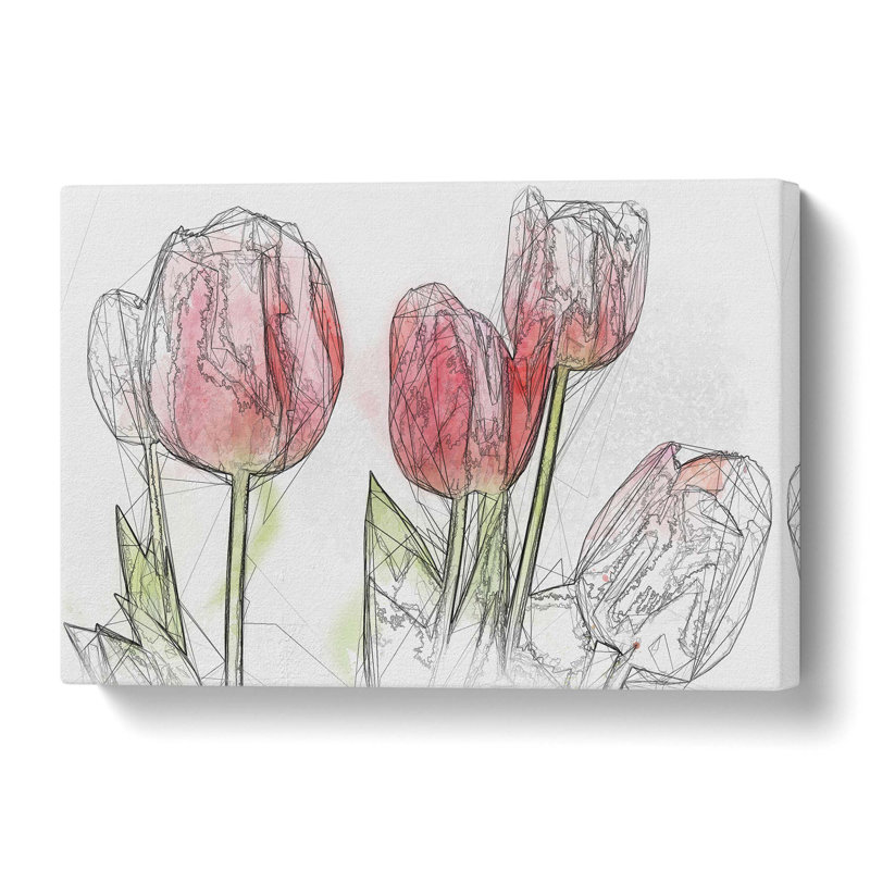 Beautiful Pink Tulips - Wrapped Canvas, 76.2 cm H x 50.8 cm W