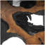 Table basse en bois massif Kniya