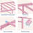 Twin Girls Bed – Heart Design, Pink, Heavy-Duty Metal