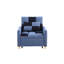 Chaise d'appoint convertible, structure en acier, style moderne pour la maison ou le bureau