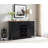 Buffet Cabinet with Wine Rack, 3 Drawers, 2 Doors, Dining Room Sideboard Storage Cabinet, Black