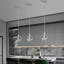 Luminaire suspendu en cristal pour îlot de cuisine à DEL Margoth-31554265