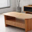 Solid wood tea table with minimalist design-105898970