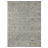 Light Grey Antique Revival Wool Rug - 11'11" x 14'10"