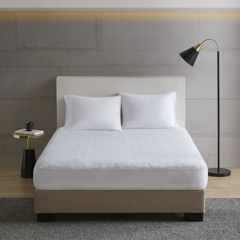 Surmatelas en coton blanc - protège votre matelas à 100% de sa fraîcheur et de sa propreté