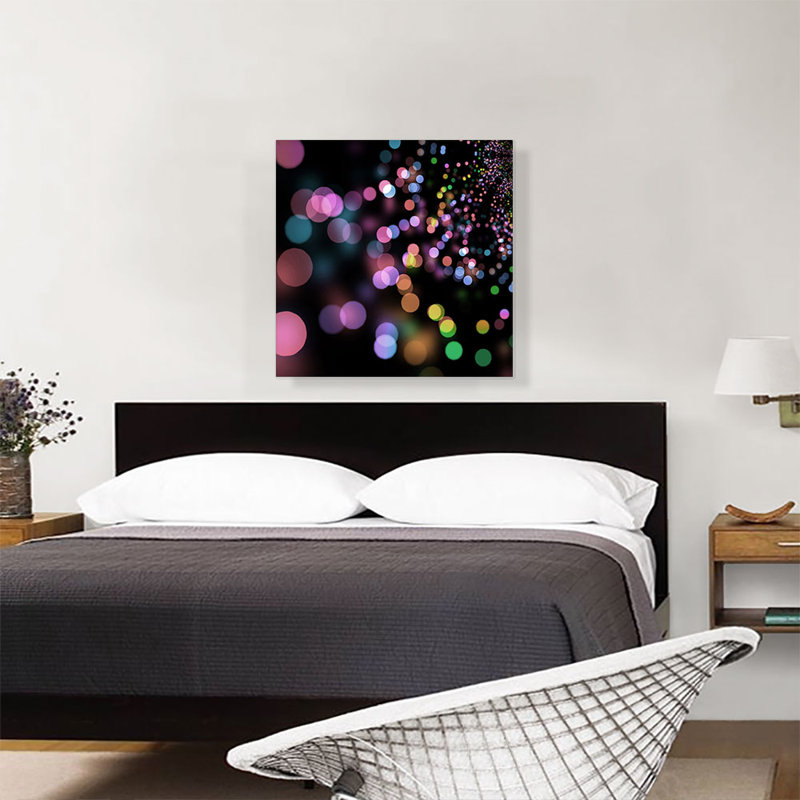 Bokeh - impression sur toile tendue, H 26 po x l 26 po x P 1,5 po