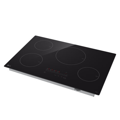 Lg 30” Smart Induction Cooktop With Ultraheat 4.3Kw Element, Black Ceramic