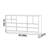 Modern simple home bookcase