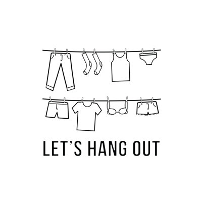 Hang Out - Wrapped Canvas Painting